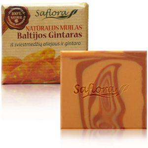 Natural soap with Baltic amber