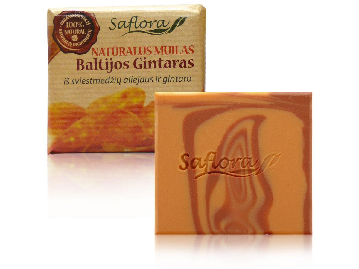 Natural soap with Baltic amber