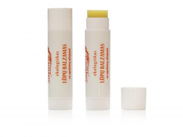 Orange lipbalm White