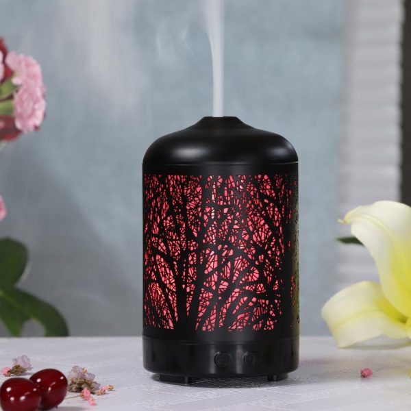 MIŠKAS Black Metal Cover Essential Oil Diffuser