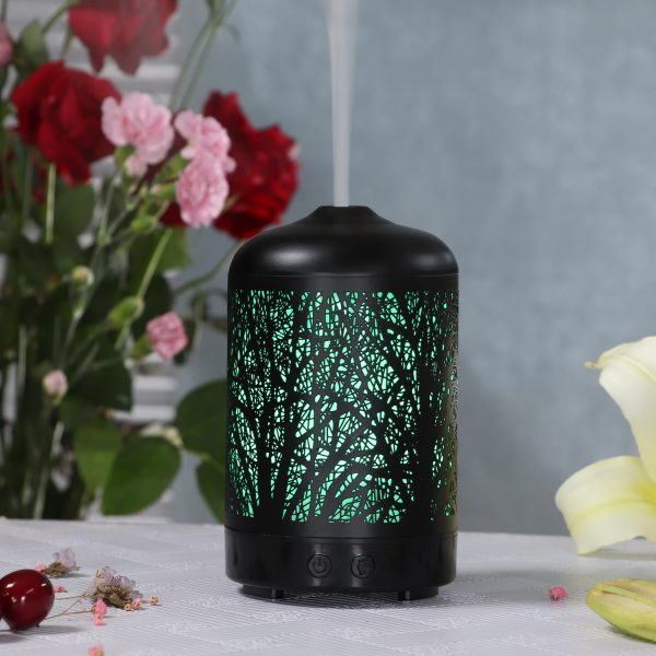 MIŠKAS Black Metal Cover Essential Oil Diffuser