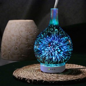 3D glass firework essential oil diffuser
