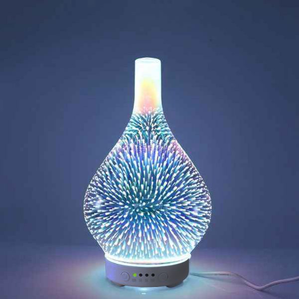 3D glass firework essential oil diffuser