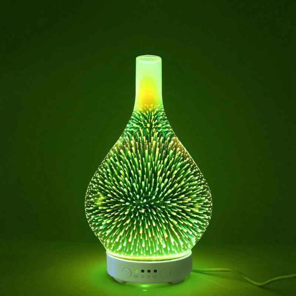 3D glass firework essential oil diffuser