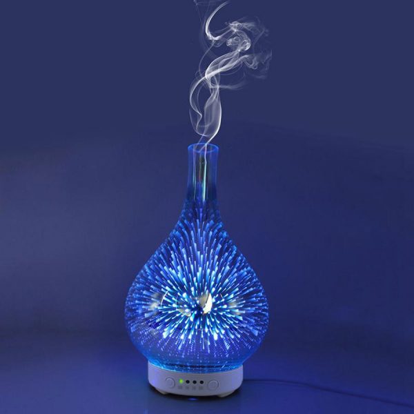 3D glass firework essential oil diffuser