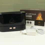 Essential oil vaporizer FIREPLACE (black)