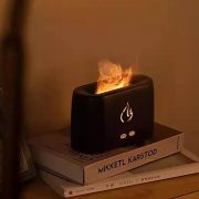 Essential oil vaporizer FIREPLACE (black)